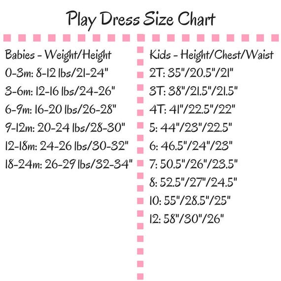 Tea Collection Size Chart