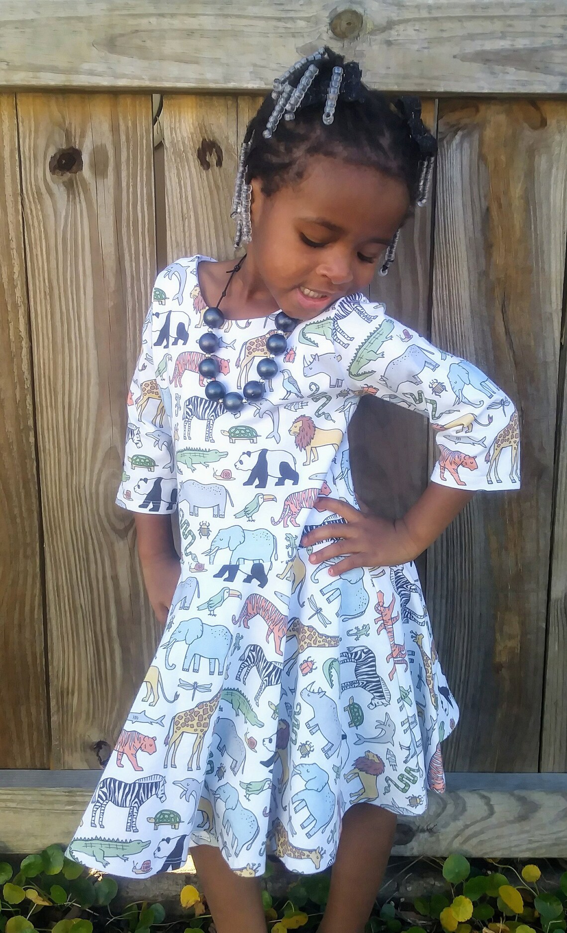 Safari Dress Zoo Dress Little Girl Dress Toddler Dress Etsy