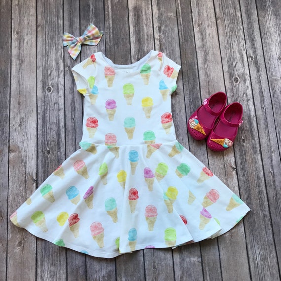 Ice Cream Dress. Toddler Dress. Little Girl Dress. Twirl Etsy