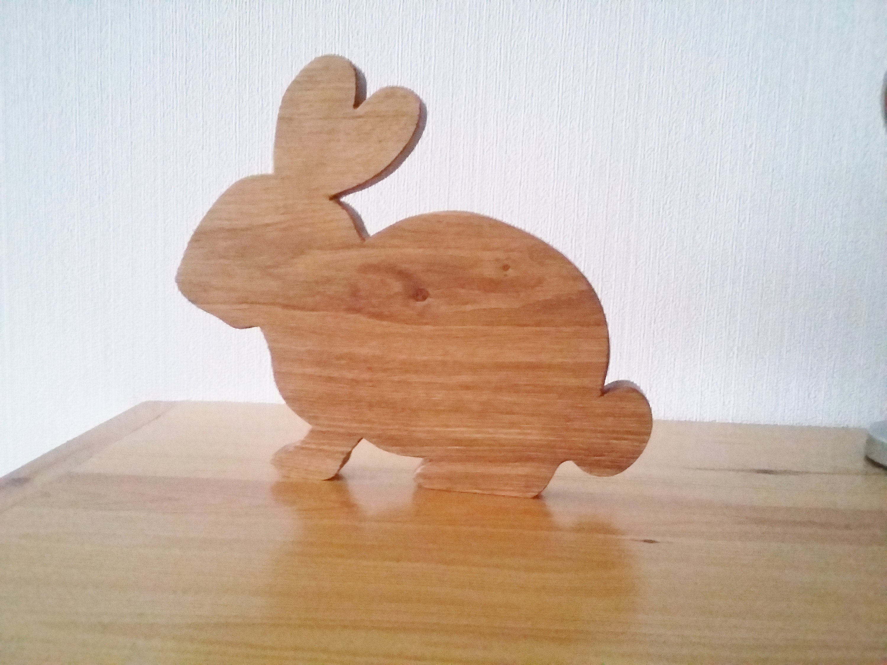 Wooden Rabbit Chopping Board/Serving Platter in Beech or Oak Etsy