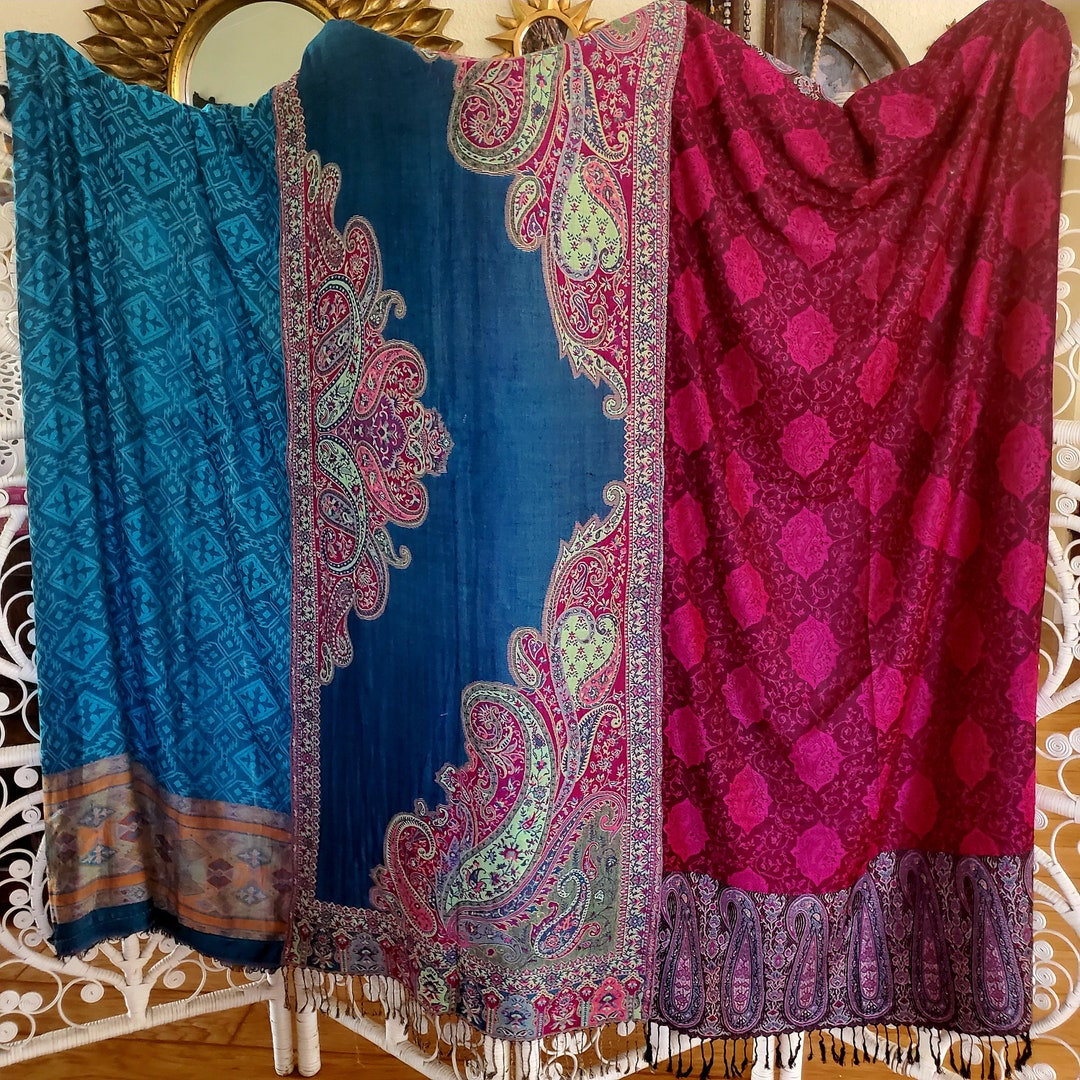 Gypsy Throw, Boho Blanket, Boho Throw, Pashmina Throw, Shawl, Bed Cover