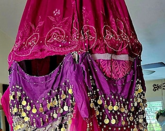 Boho Meditation Canopy: Upcycled Sari Tent, Relaxation Retreat