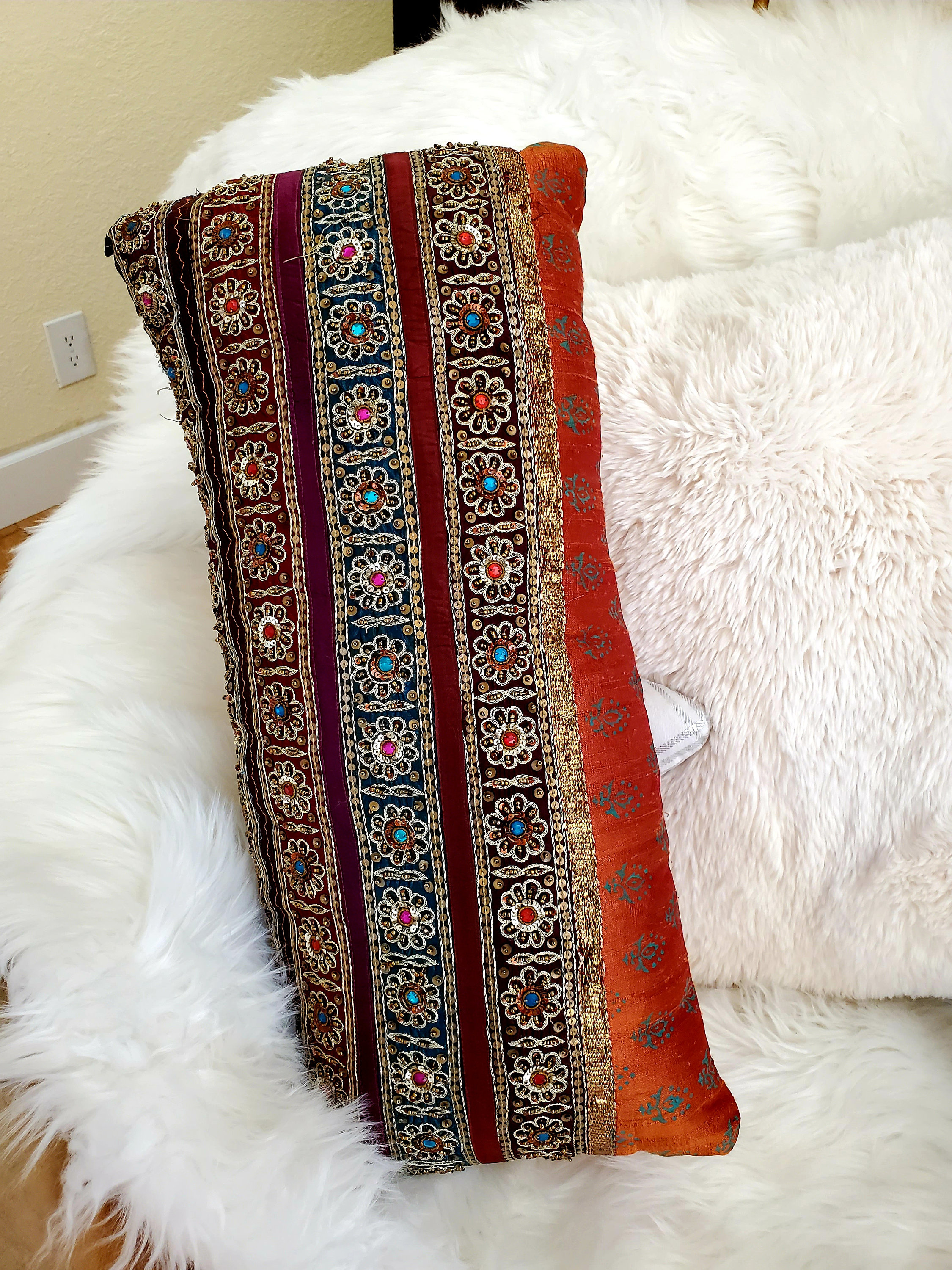 boho pillow, decorative pillow, bedroom accent, living room, bohemian