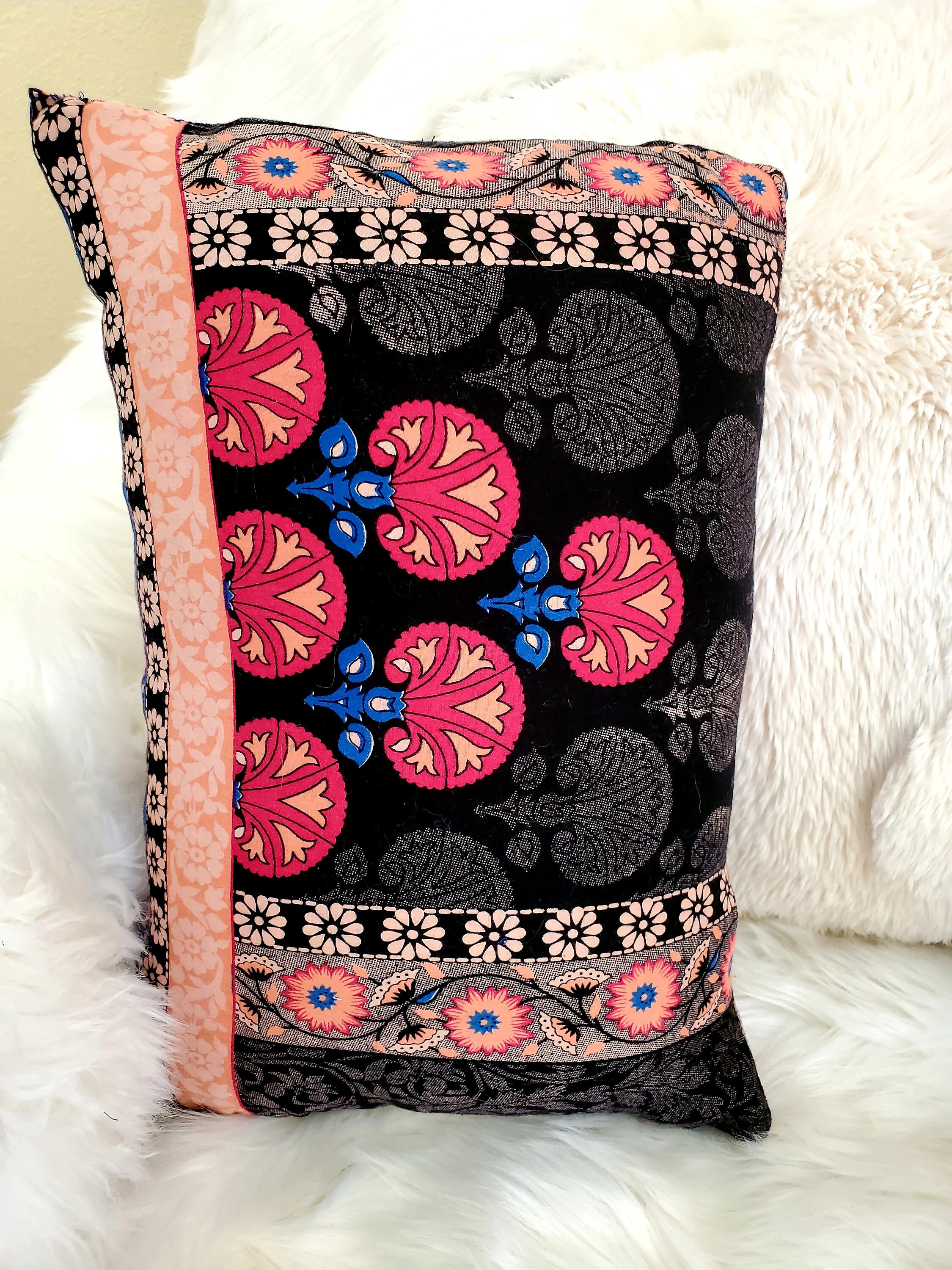 boho pillow, decorative pillow, bedroom accent, living