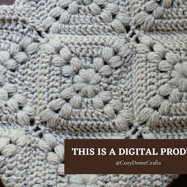 Diamond in the Puff Granny Square | crochet pattern