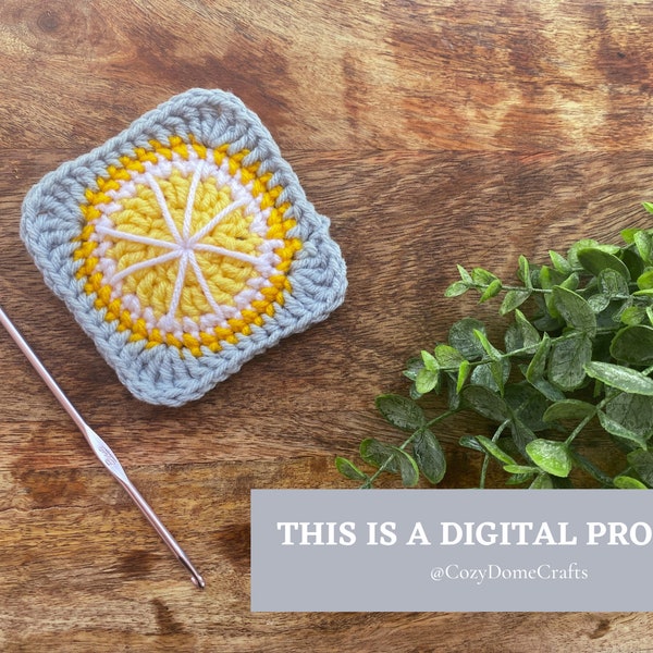 Citrusly?? Granny Square | crochet pattern