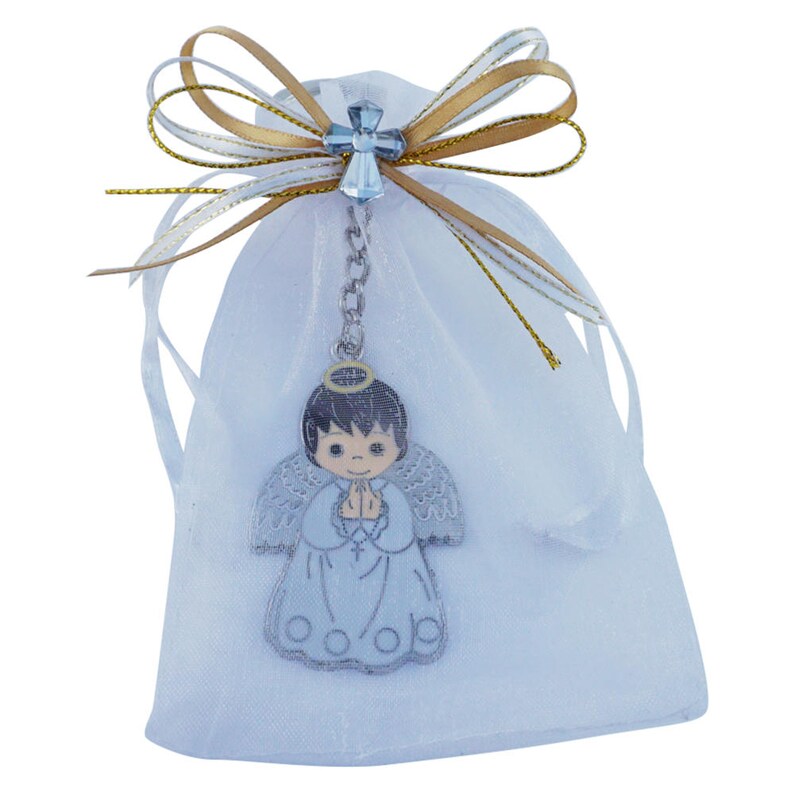Buy 12 Pcs First Communion Baptism Metal Keychain Favors With Online in