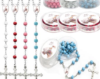 Baptism, Christening Scented Rosary Favors -12pcs pack with gift box and Organza bags JN291