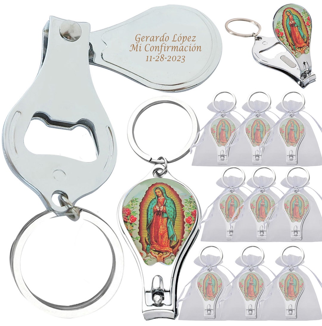 Personalized First Communion Keychain Favor (12 PCS) Engraved Bottle ...