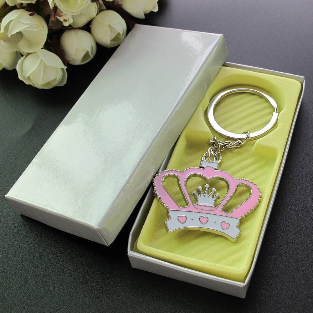 12 Pieces Baby Shower Keychain Favors With Decorated Organza Etsy