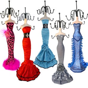 15" Jewelry Displace Stand Organizer Fashion Mannequin Necklace Holder