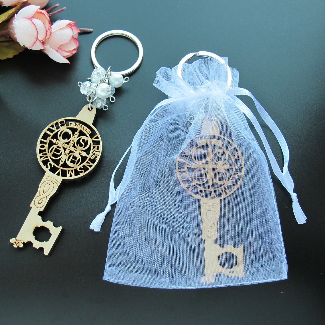 12 PCS Baptism Key Favor, First Communion Party Favor for Boys Girls ...