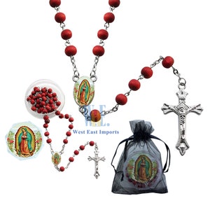 Memorial Favors 12 PCS Our Lady of Guadalpe Rosaries Celebration of Life/ Recuerdos para Funeral/ sympathy gift/ memorial condolence
