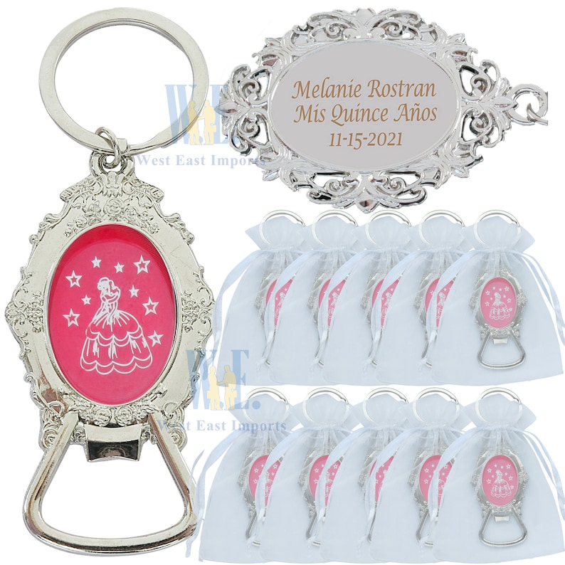 12 PCS Personalized Quinceanera Favors Recuerdos Para Etsy