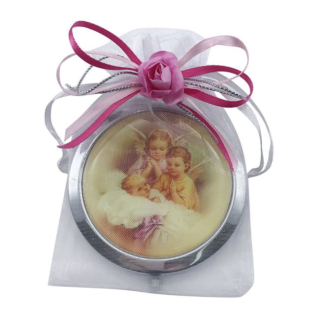 Baptism Mini Compact Mirror Keychain Party Favor Bautizo 