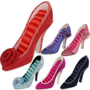 Ring Holder High Heel Shoe Design  Fashion Jewelry Organizer Display Birthday Gift