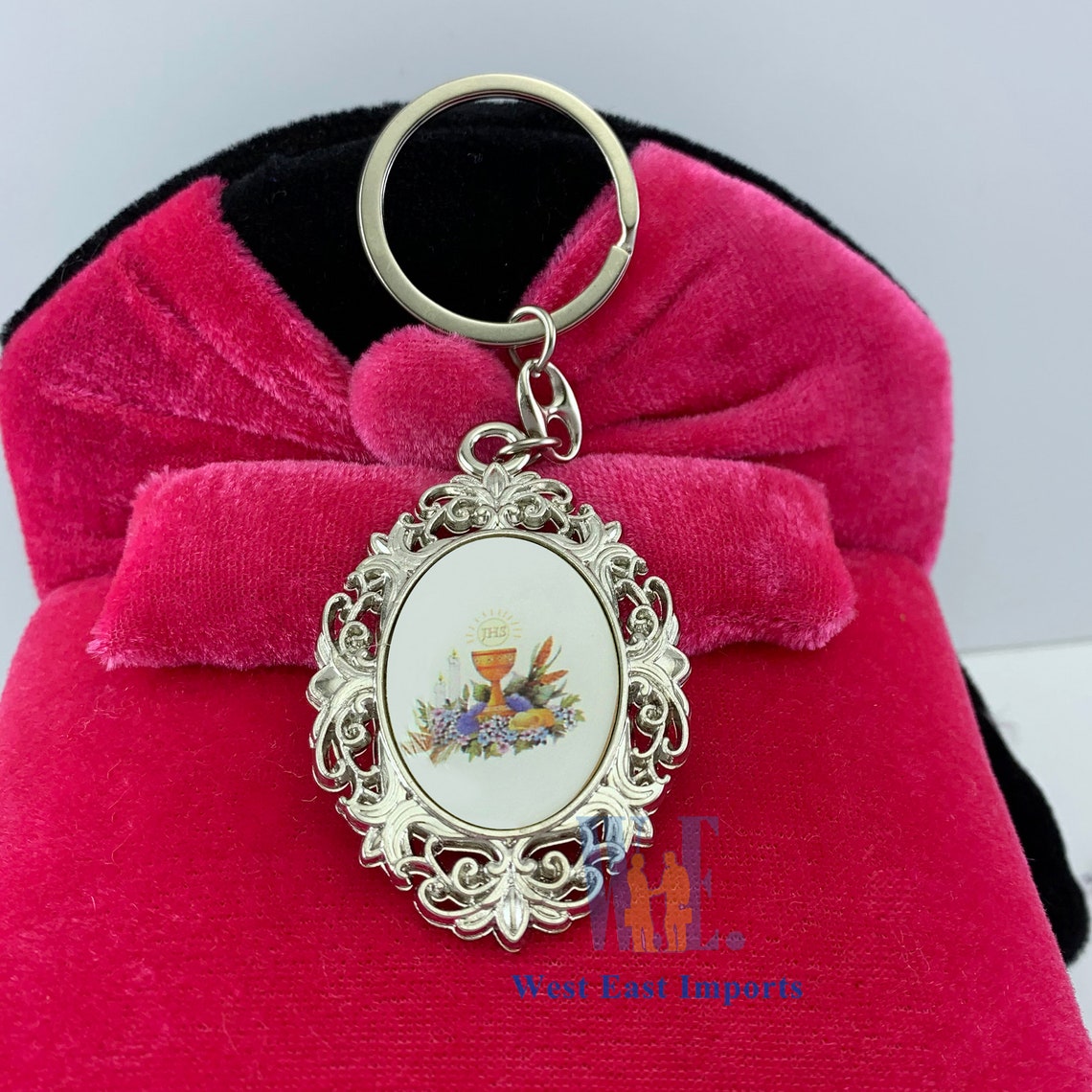 12 PCS First Holy Communion Key Chains With Personalized Laser Etched ...