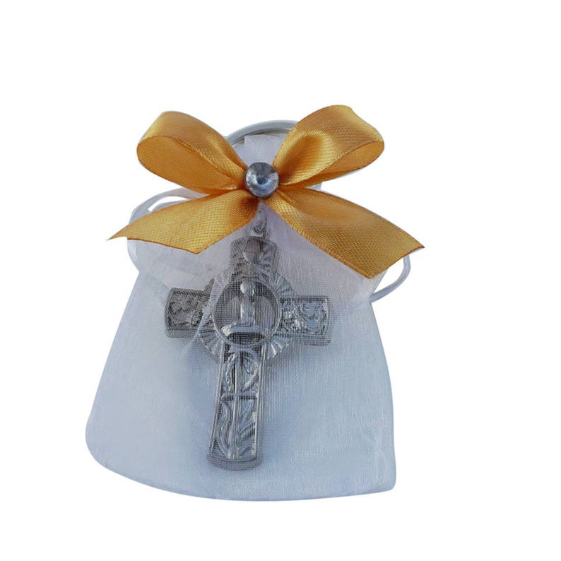 First Communion Keychain Boy 12PCS Decorated Organza Bags Etsy.de