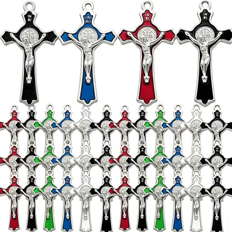 St Benedict Cross Chain - Etsy
