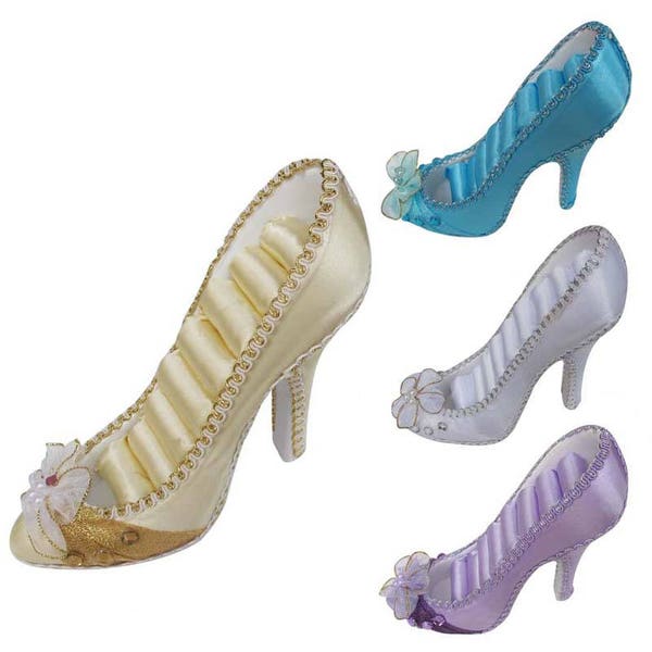 Elegant Shoe Shaped Ring Holder for Birthday, Sweet 15, Mis Quince Años HW214