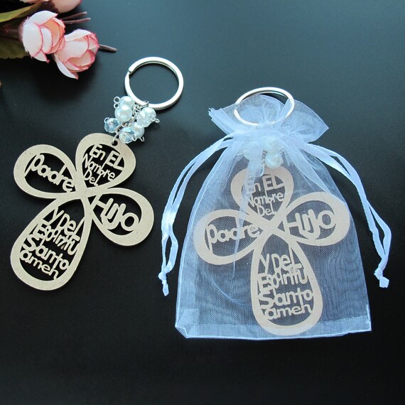 12 First Communion Baptism Favors Wood Cross Centerpiece Recuerdos De Bautizo