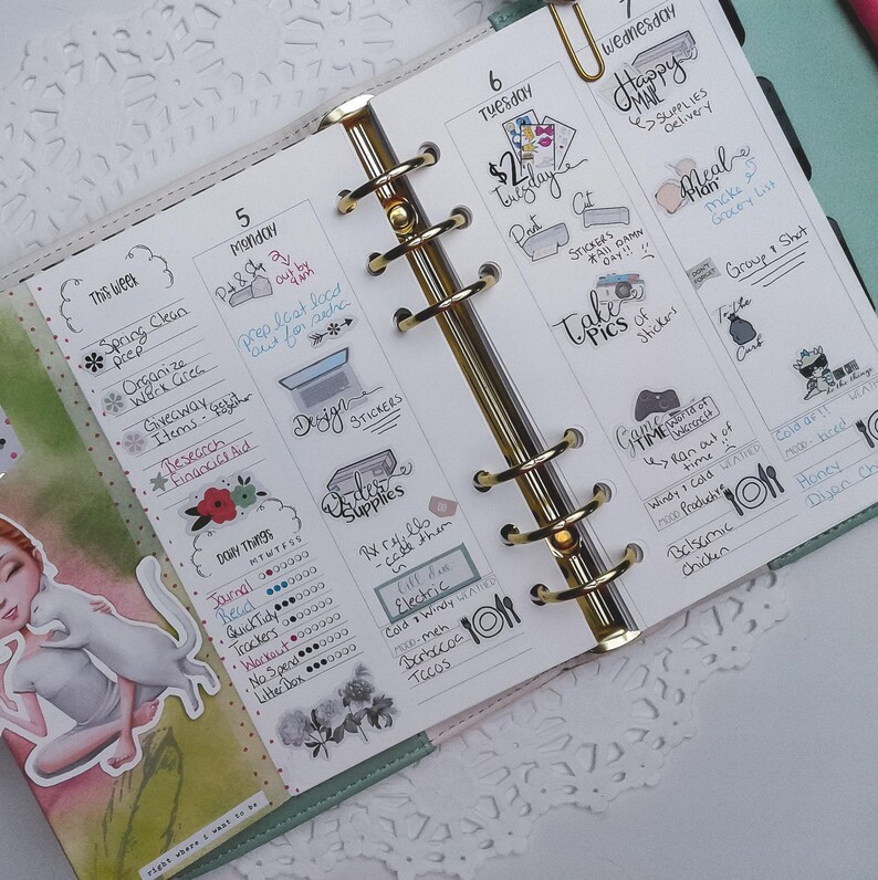 Medication Tracker Stickers for your Planner - Supplement Tracker - Vitamin Tracker - Planner Stickers - Functional Planner Stickers image 6