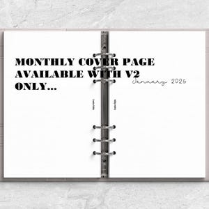 a planner with a quote on it sitting on a table