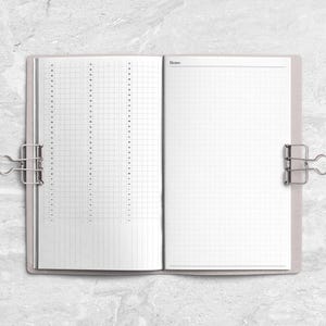 Tracker for Everything Handstitched Booklet Insert for Travelers Notebooks - Printed Travelers Notebook Booklet Insert image 4