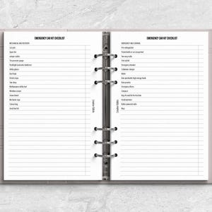 a planner with a pen on top of it