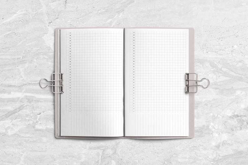 Tracker for Everything Handstitched Booklet Insert for Travelers Notebooks - Printed Travelers Notebook Booklet Insert image 3