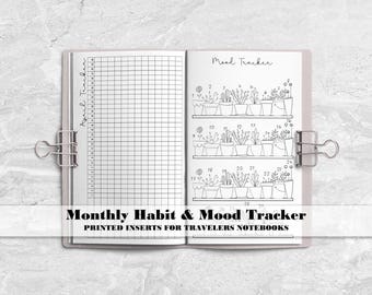 Full Year Dated Tracker for Travelers Notebooks - Printed TN Insert