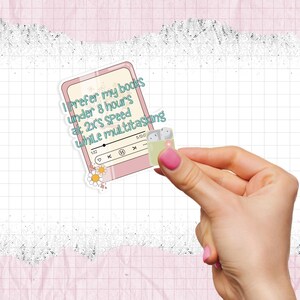 Audiobook Enthusiast - Multitasking - Laminated waterproof vinyl sticker - Matte - Glossy - Holographic image 1