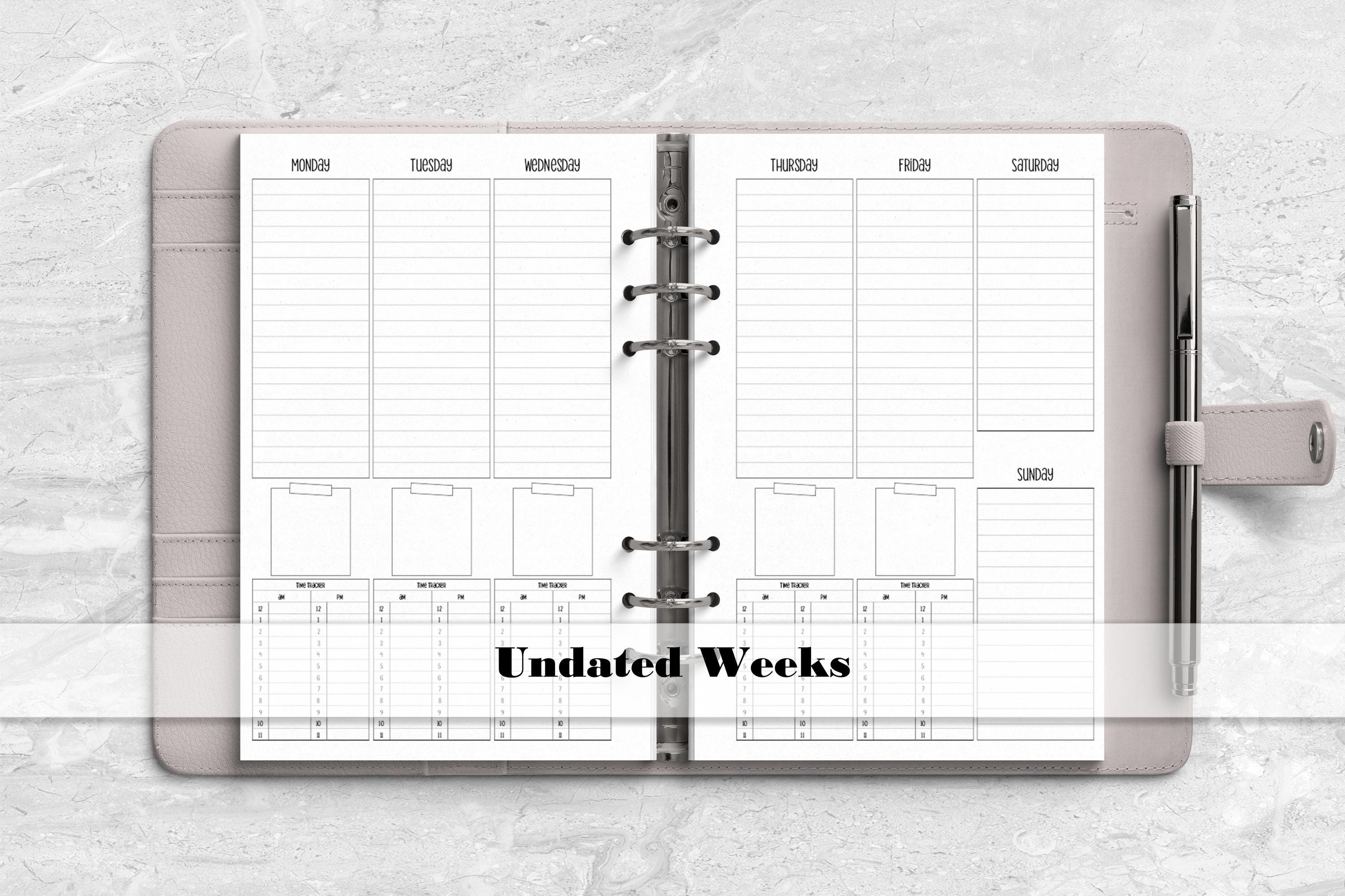 Mini Size Daily Task Planner Insert, Sized And Punched For Filofax Mini Notebook 2 75 X 4 25 - View #14