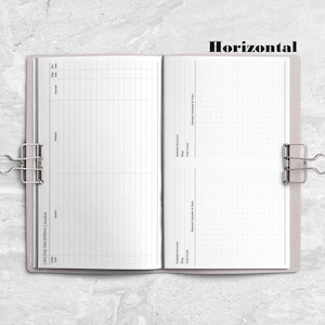Online Shopping & Payment Tracker Handstitched Booklet Insert for Travelers Notebooks - Printed Travelers Notebook Booklet Insert image 2