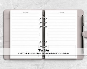 To Do List Insert for Ring and Disc Bound Planners - Printed Planner Insert