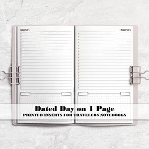 Inserto para agenda con fecha en 1 página - Inserto para agenda impreso - DD0002
