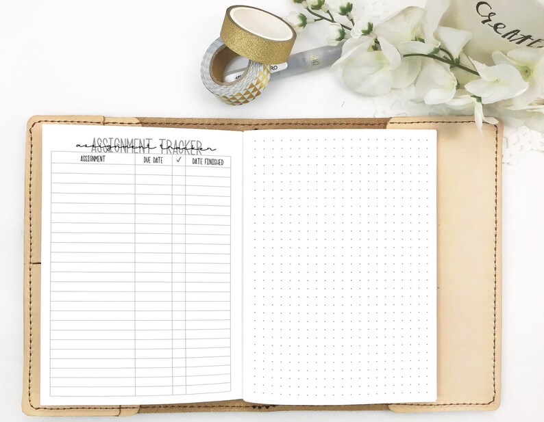 Download Assignment Planner Insert for Travelers Notebooks Printed ...