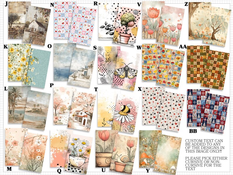 a collection of various artistic and decorative elements, including floral patterns, abstract designs, and illustrations of houses and other structures. The text in the image is too long and repetitive, and it would be better to describe the images individually rather than providing a lengthy description of each one. The text should focus on the visual content of the images and avoid redundancy or vague wording.