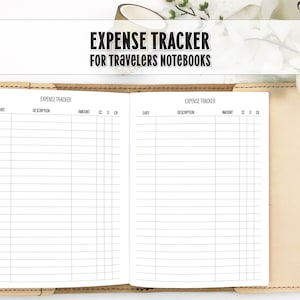 Expense Tracker Insert for Travelers Notebook - Printed TN Insert