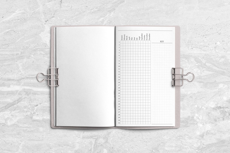 Tracker for Everything Handstitched Booklet Insert for Travelers Notebooks - Printed Travelers Notebook Booklet Insert image 2