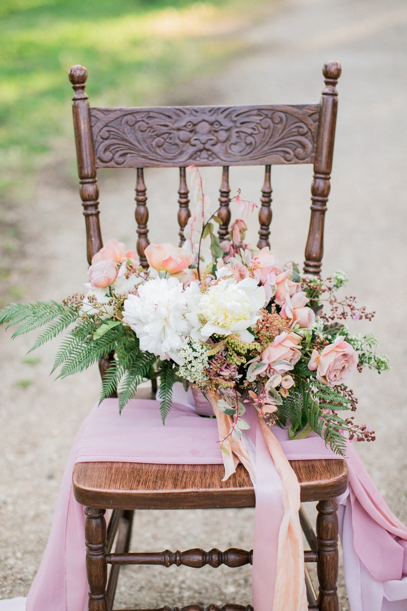 Silk Table Runner Silk Chiffon Table Runner Lilac Table Etsy
