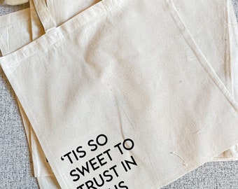 Simple Tote Bag// Grocery Tote Bag// Beautiful Bible