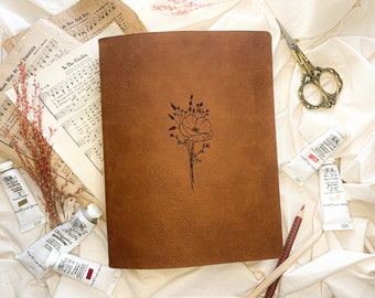 Custom ESV Journaling Bible with Laser Engraved Faux Leather Cover