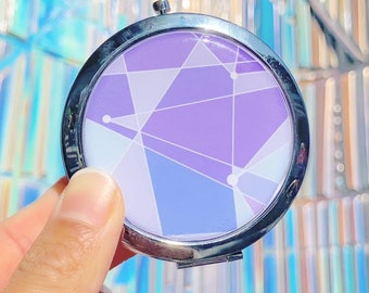 Purple Wall Compact Mirror