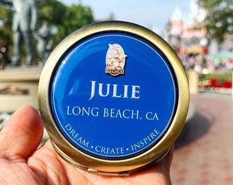 Personalized Legacy Name Tag - Compact Mirror. Cast Member.