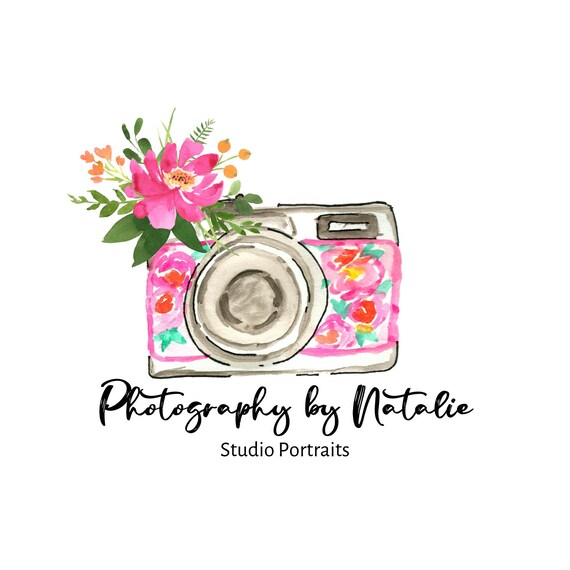 Vorgefertigte Logo Fotografie Logo Kamera Logo Rosa Logo Etsy