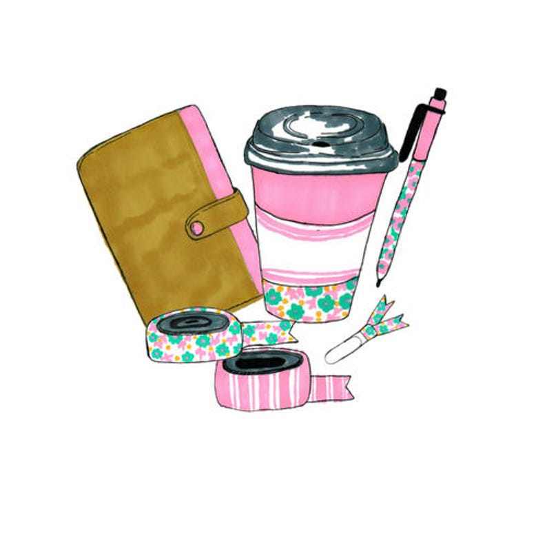 Custom Shop Set Planner Girl Etsy Cover Set Illustrated Banner Fashion Girl Boutique Cover Planner Cover Etsy Shop Set