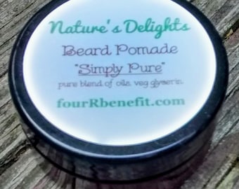 Beard & Hair Pomade, Simply Pure unscented