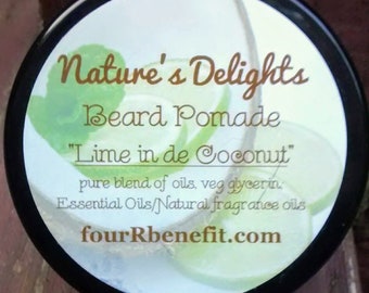 Beard & Hair Pomade, Lime~n~de~Coconut