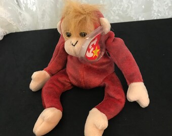 red monkey beanie baby